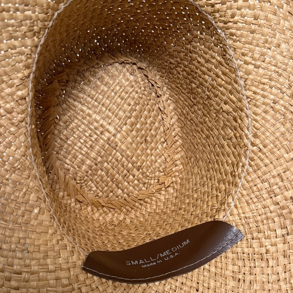 Woven Straw Wide-Brim Sun Hat – Natural - Picture 2 of 2
